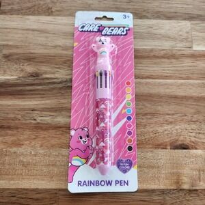 Care Bears Rainbow Pen 10 Color Retractable Ballpoint Cheer Bear NEW